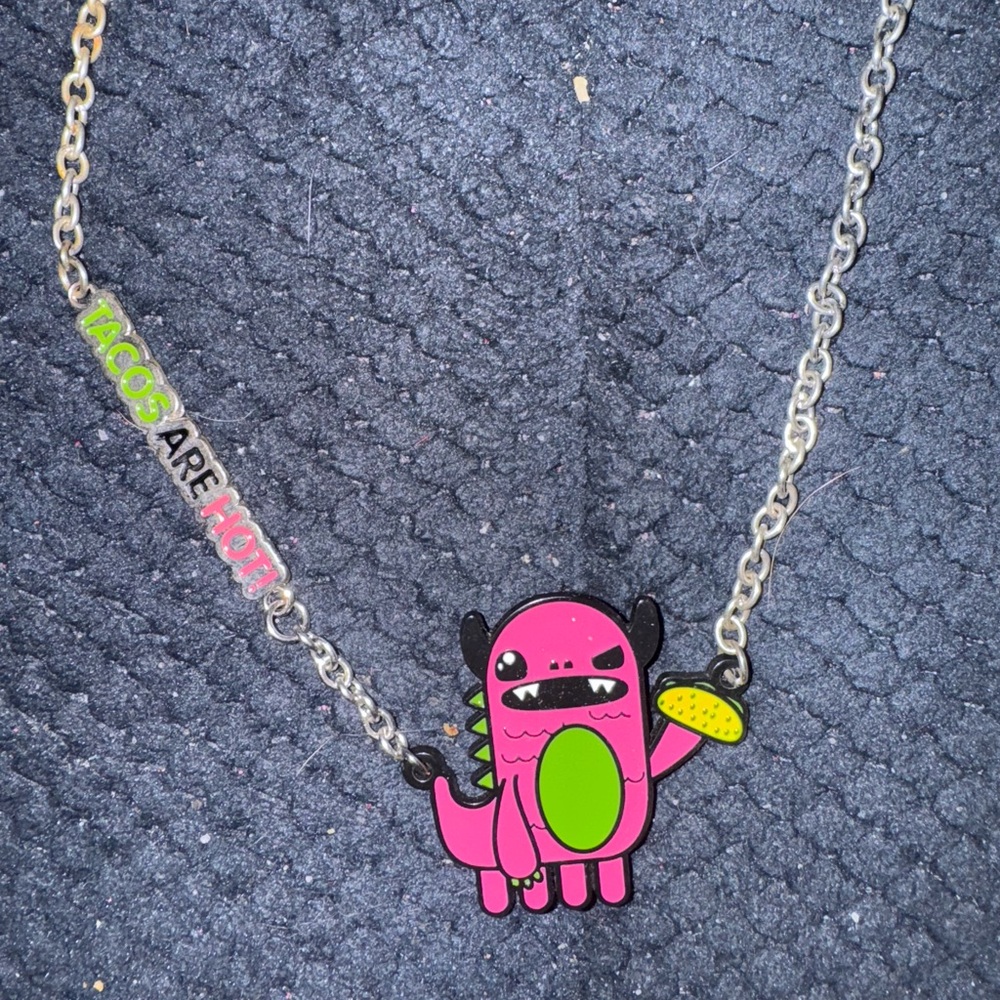So So Happy rare vintage monster necklace